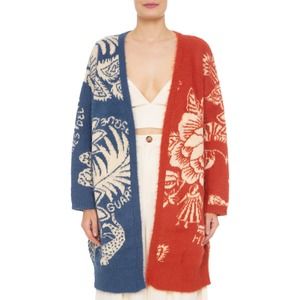 FARM Rio Panamazonia Open Front Knit Cardigan Coat- Small
